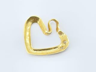 colgante oro 18k con piedra con circonita