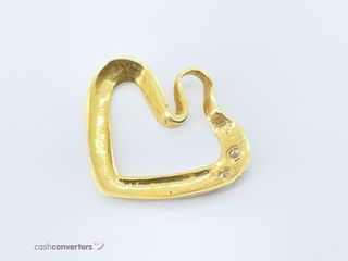colgante oro 18k con piedra con circonita