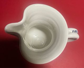 Brocca caraffa ceramica fiori blu