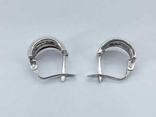pendientes oro 18k con piedra con circonita