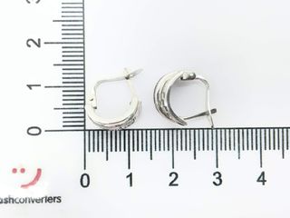pendientes oro 18k con piedra con circonita