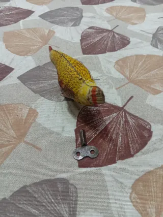 Gallina Giocattolo in Latta a Corda