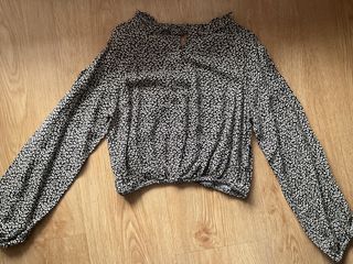 Camiseta Zara Leopardo Manga Larga Talla XXS