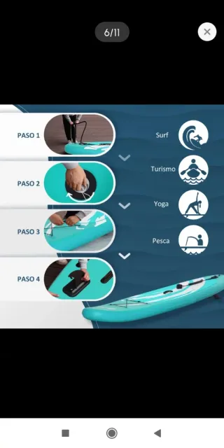 Tabla Paddle Surf Hinchable + Accesorios