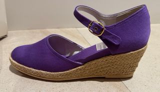 Alpargatas J'Hay moradas con cuña