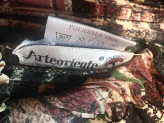 Falda larga plisada estampado a cuadros