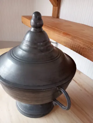 Sopera Peltre Francesa Antigua