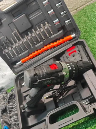 Taladro Inalámbrico 21V con 2 Baterías