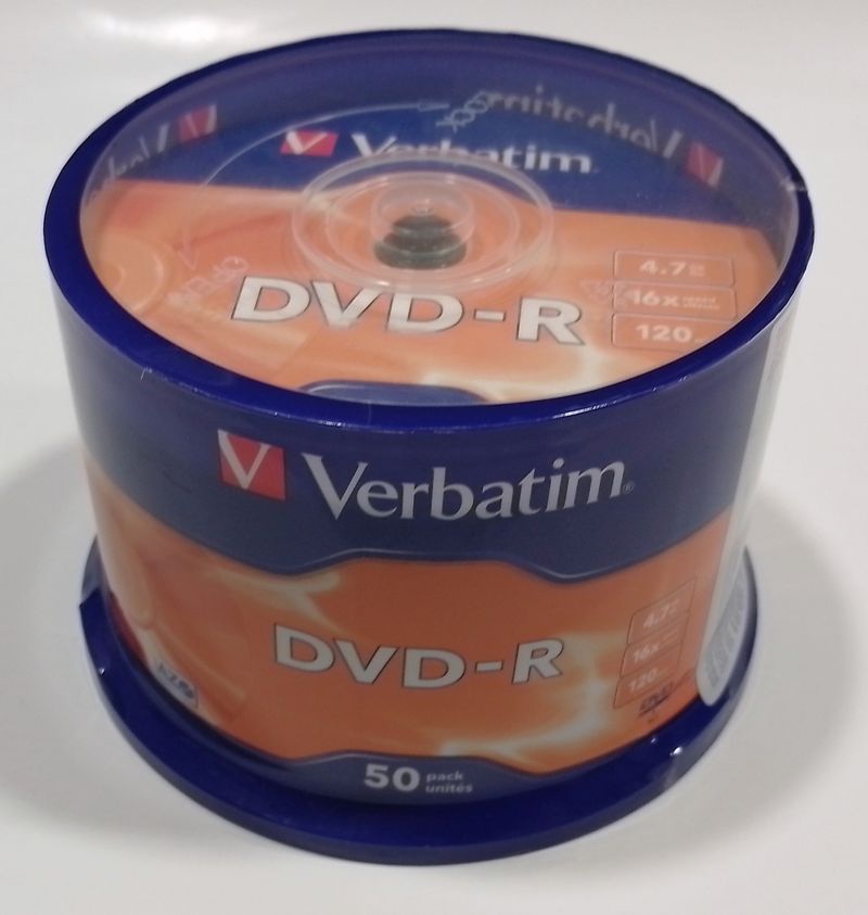 Pack 50 DVD-R Verbatim 4.7GB - 16X afbeelding 2