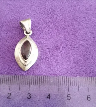 Colgante Plata y Granate Natural