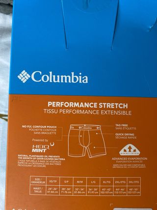 Calzoncillos Columbia (4 unidades)