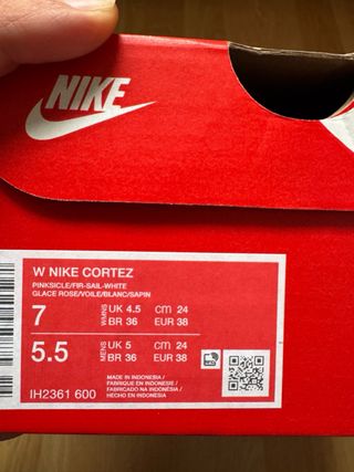 Nike Cortez Rosa y Verde Mujer