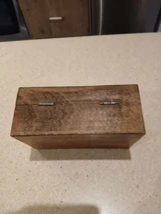 Caja de madera tallada estilo Hindú