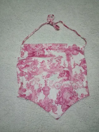 Top Shein Talla XS Estampado Rosa