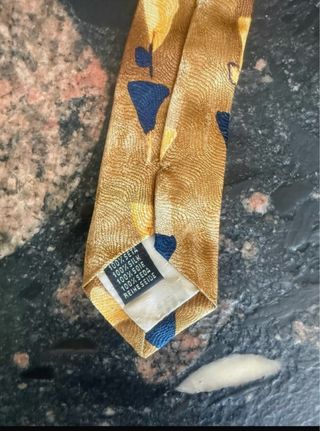 Cravatta vintage seta fantasia geometrica