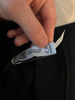 Felpa CP Company Nera Nuova con Cartellini