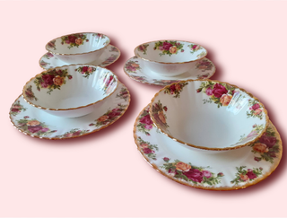 Cuencos y platos para 4 (8 piezas) Royal Albert