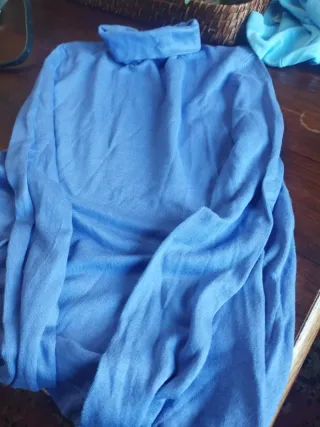 Jerseys Zara entretiempo azul y turquesa