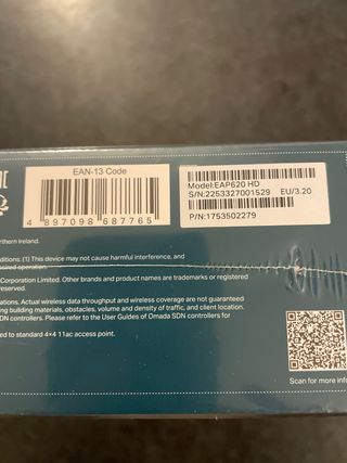 TP-Link Omada AX1800 EAP620 HD Wi-Fi 6