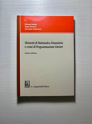 Elementi di matematica finanziaria