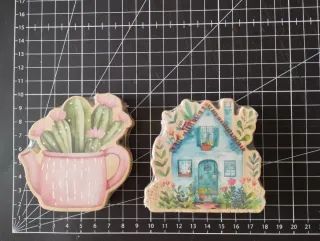 Lote 2 sellos de caucho nuevos