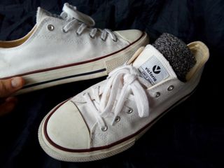 Zapatillas VICTORIA lona blanca y rayas Chollo!