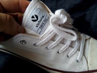 Zapatillas VICTORIA lona blanca y rayas Chollo!