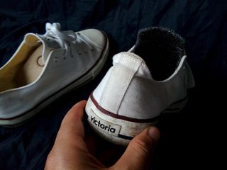 Zapatillas VICTORIA lona blanca y rayas Chollo!