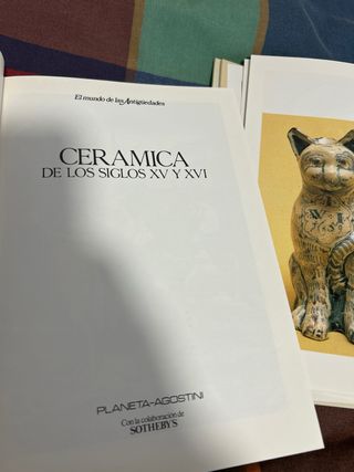 4 tomos El Mundo de las Antigüedades – Cerámica si