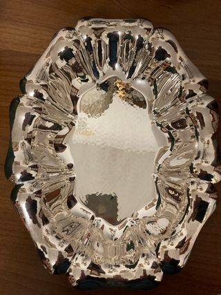 Piatto Ovale Argento 800 marga Greggio