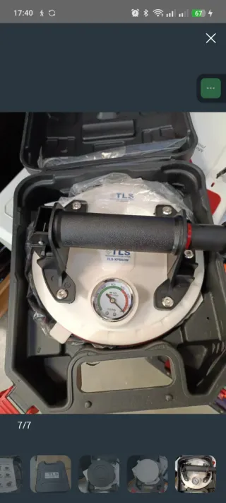 Ventosa de vacío TLS con manómetro