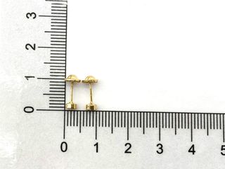 pendientes oro 18k con piedra con circonita