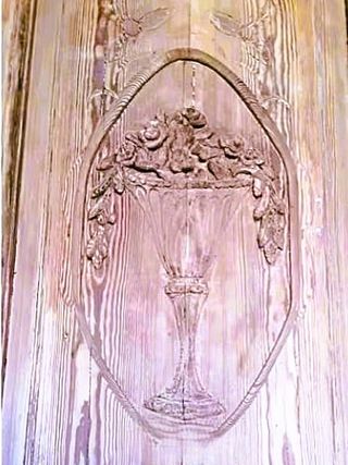 Puerta Doble Madera Tallada