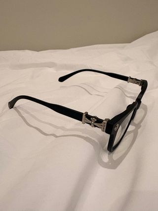 Gafas Chrome Hearts Negras Plata