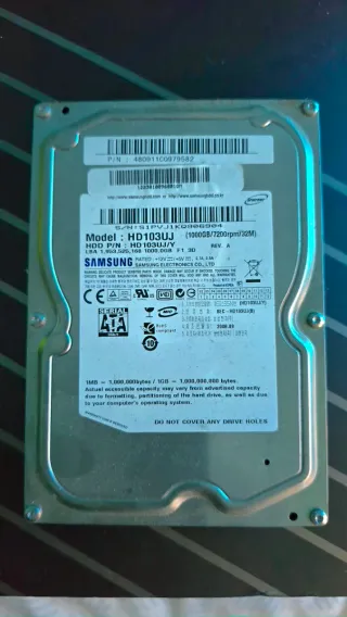 Lote 7 Discos Duros SATA 1TB