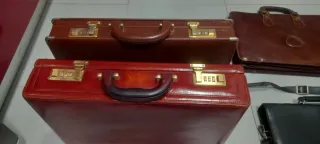 Lote Maletines Vintage Marrón y negro