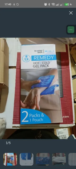 2 Compresas Gel Frío/Calor Boston Tech