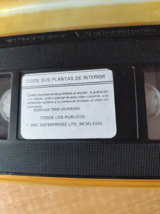 Película Guía de Plantas de Interior VHS
