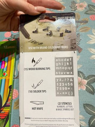 Pirografo madera NUEVO + estuche + 28 puntas