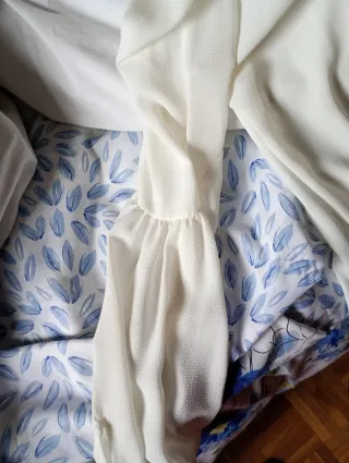 Camisa cruzada blanco roto