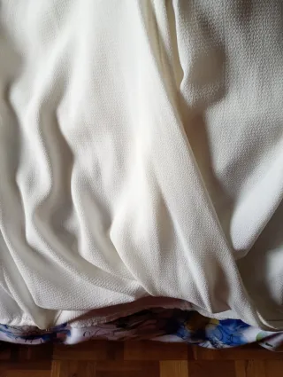 Camisa cruzada blanco roto