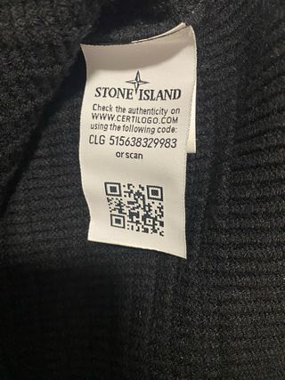Jersey Stone Island Negro Talla M