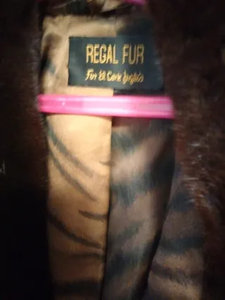 Abrigo Regal Fut Piel Marrón