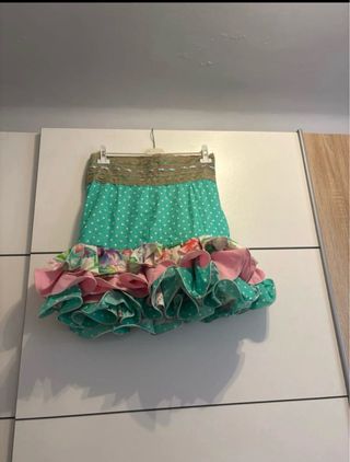 Falda Gitana Estampada Volantes