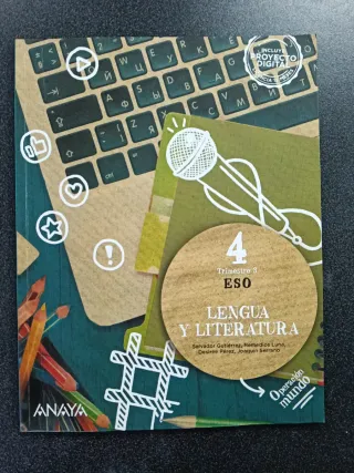 Lengua y literatura 4 ESO Anaya TRIMESTRE 3