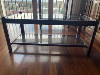 Mesa de centro madera y cristal