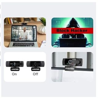 Webcam Aigoss HD 1080p con Microfono