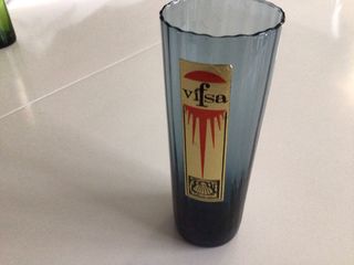 Juego 4 Vasos Vintage Cristal Vifsa años 80