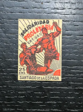 Viñeta Republicana Guerra Civil CNT-UGT