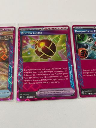 Lote 3 Cartas Pokémon Entrenador